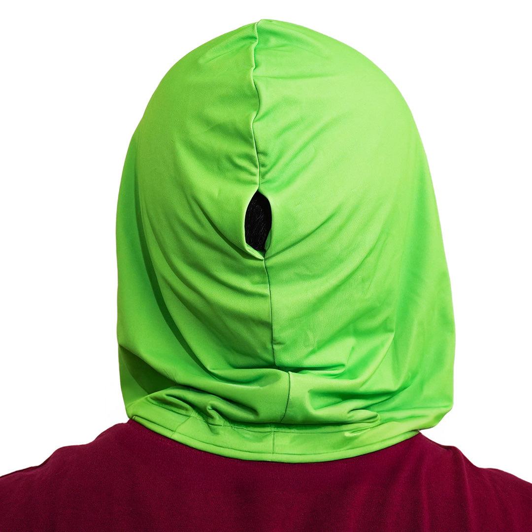 Person Wearing Cool Capi CapiShield  UPF 50 Breathable Unisex Head Cover Sun Protection in Green -  Back View